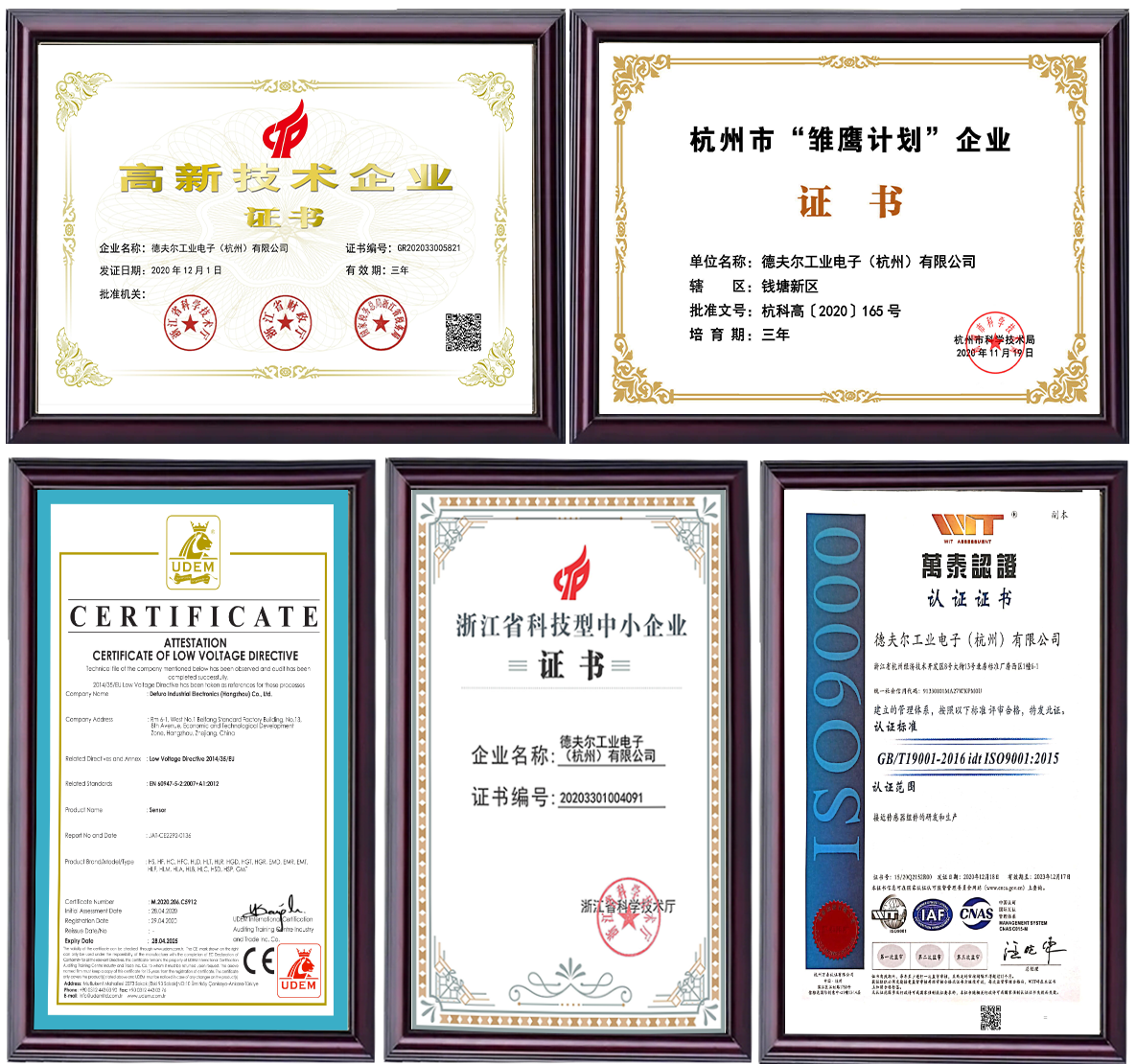 德夫爾工業(yè)電子資格證書(shū)